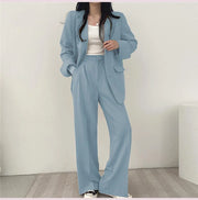 Tailored Office Pant Suit - Structured Business Set for Women