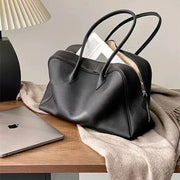 Cowhide Leather Handbag | OWNLUXE