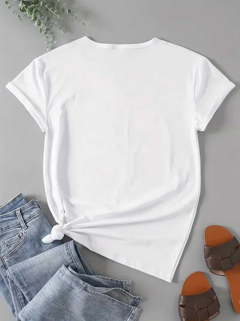 'Mom' Volleyball Print T-Shirt – Casual Gift for Mom | OWNLUXE