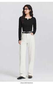 Semir 2025 Spring Straight Jeans - Simple Long Trousers