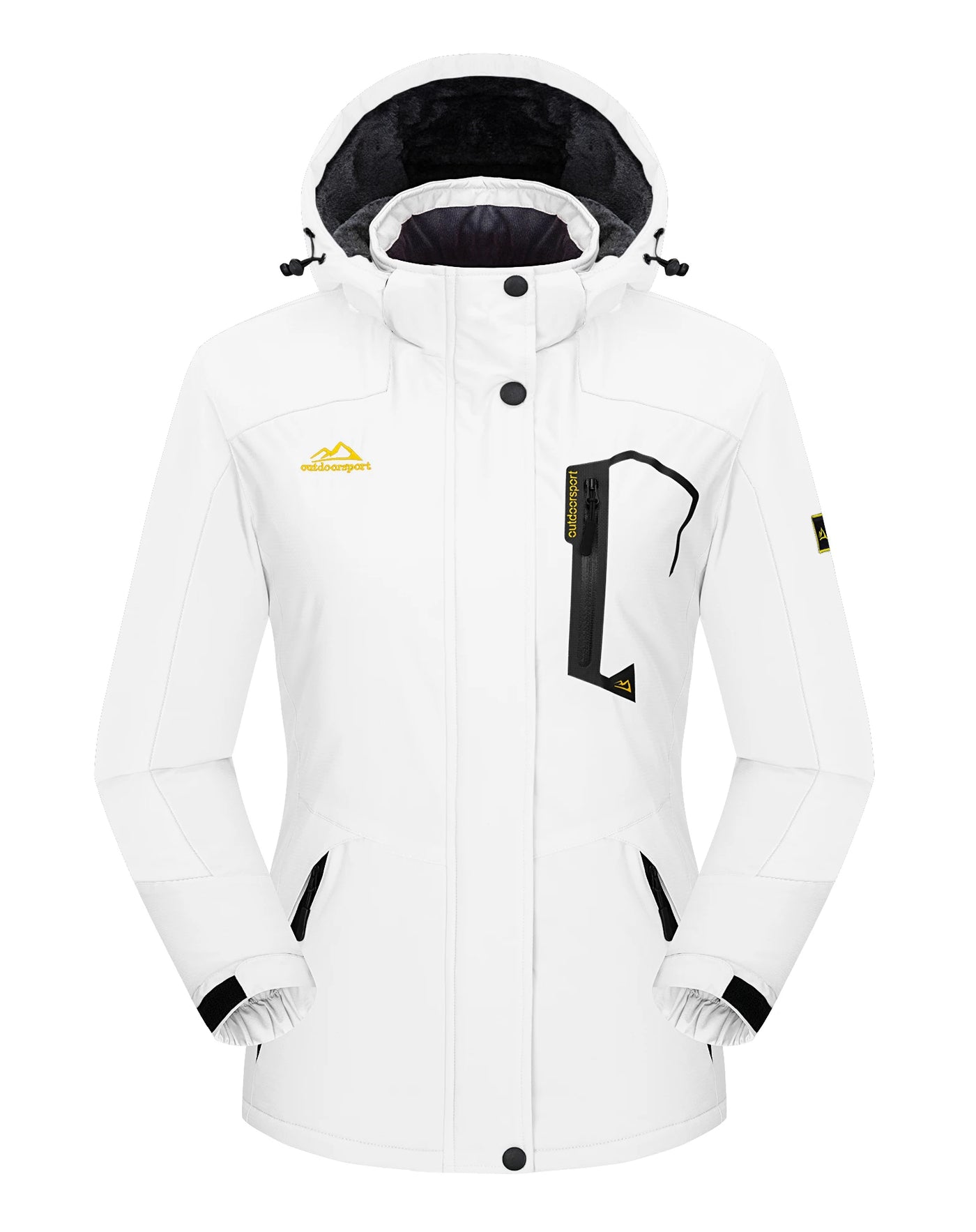 Women's Windproof Fleece-Lined Winter Jacket