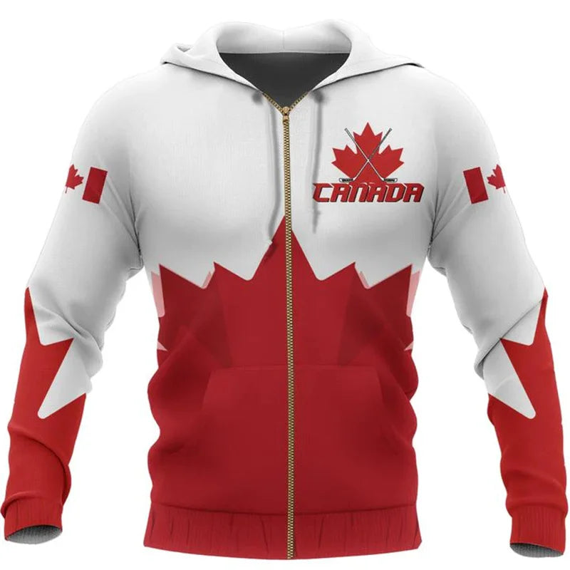 Canada 3d All Over Printed Maple Leaf Generation Zipped | OWNLUXE