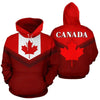 Fashion 3D Canada Natianal Flag Emblem Printed Hoodies | OWNLUXE