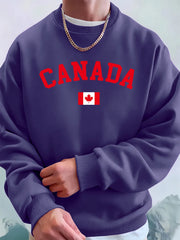 Canada Flag Crewneck Sweatshirt – Fleece Hoodie for Men | OWNLUXE