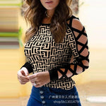 Load image into Gallery viewer, Women&#39;s Striped O-Neck Long-Sleeve Tee – Casual &amp; Comfortable
