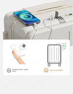 Load image into Gallery viewer, Lightweight &amp; Durable Luggage – USB port, 360° Spinner Wheels &amp; Secure
