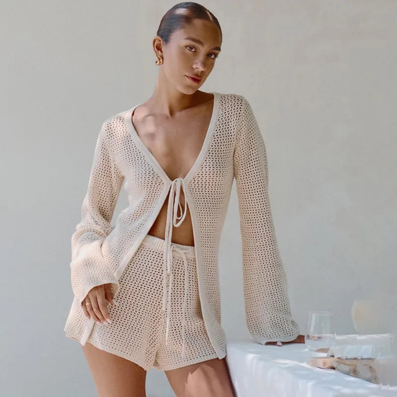 High-Waist Swim Cover-Up | OWNLUXE