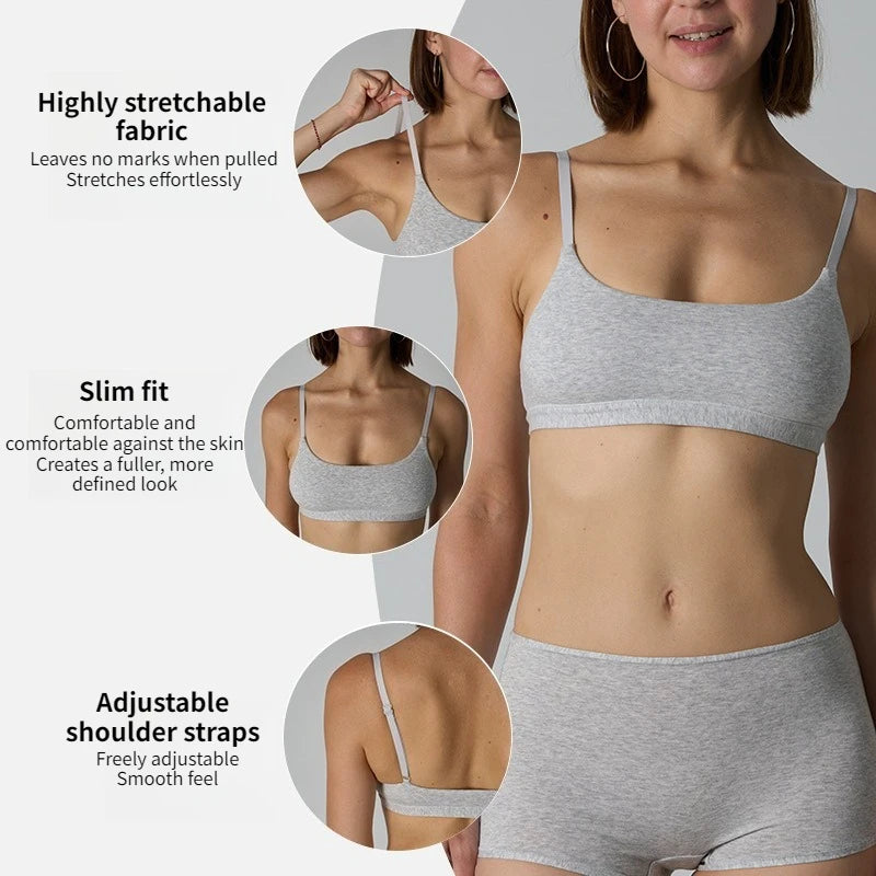 Seamless Cotton Bralette | OWNLUXE