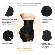 High Waist Butt Lifter Shaper Shorts - Firm Tummy Control Shapewear