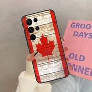 Canada Canadian Flag Case For Samsung Galaxy S25 Ultra S20 S21 S22 S23 S24 Ultra S9 S10 Plus S25 FE Cover Coque
