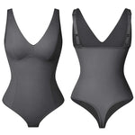 Load image into Gallery viewer, Deep V Shapewear Bodysuit with Built‑In Bra &amp; Thong
