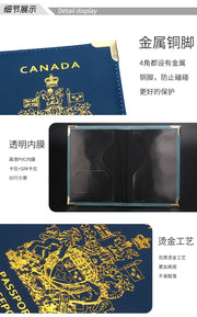 Canada Passport Holder & Travel Organizer – PU Leather Wallet