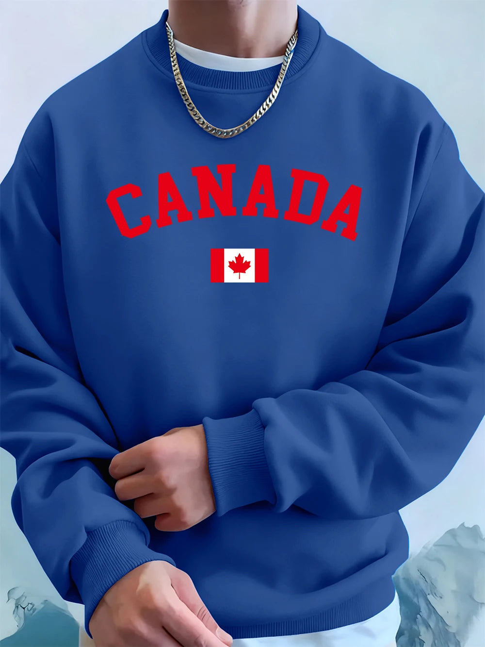 Canada Flag Crewneck Sweatshirt – Fleece Hoodie for Men | OWNLUXE