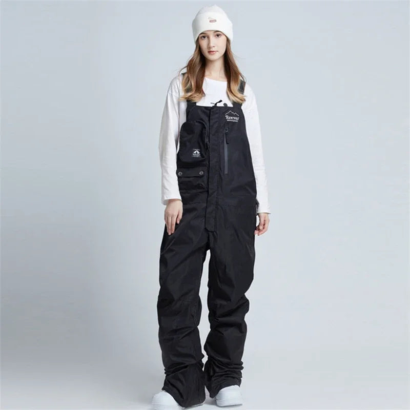 Unisex Waterproof Ski Overalls – Insulated & Thermal Snow Pants