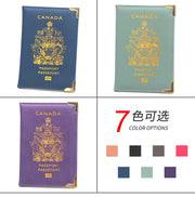 Canada Passport Holder & Travel Organizer – PU Leather Wallet
