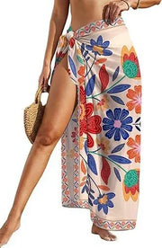 Printed Maxi Floral Wrap Dress | OWNLUXE