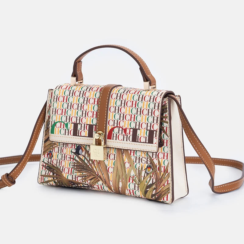CH Exquisite Fashionable Handbag – Light Luxury Brand with Lock Design Crossbody