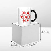 Maple Leaf Canada Canadian Is My Happy Place Mug Funny Ceramic Coffee Cups Tea Mugs Milk Cup Drinkware Gift for Friends