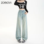 Load image into Gallery viewer, Vintage-Washed High-Waisted Jeans – Bold, Baggy &amp; On-Trend | Jean Taille Haute Délavé – Ample, Audacieux et Tendance
