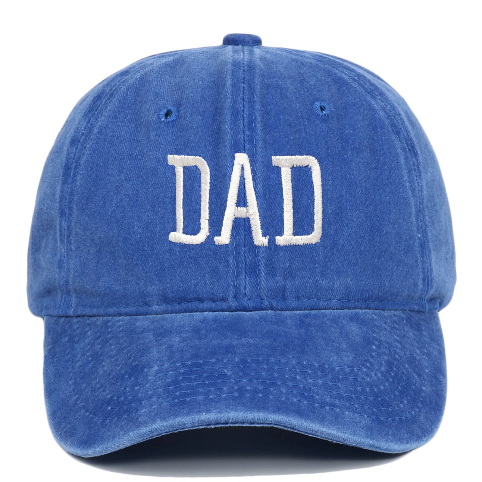 Mom and Dad letter embroidered baseball cap washed retro duckbill cap Father's Day Mother's Day best gift