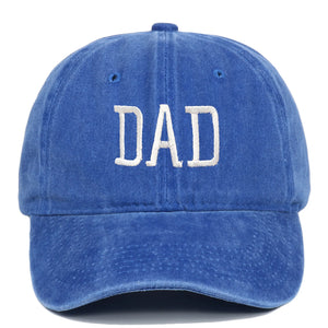 Mom and Dad letter embroidered baseball cap washed retro duckbill cap Father's Day Mother's Day best gift