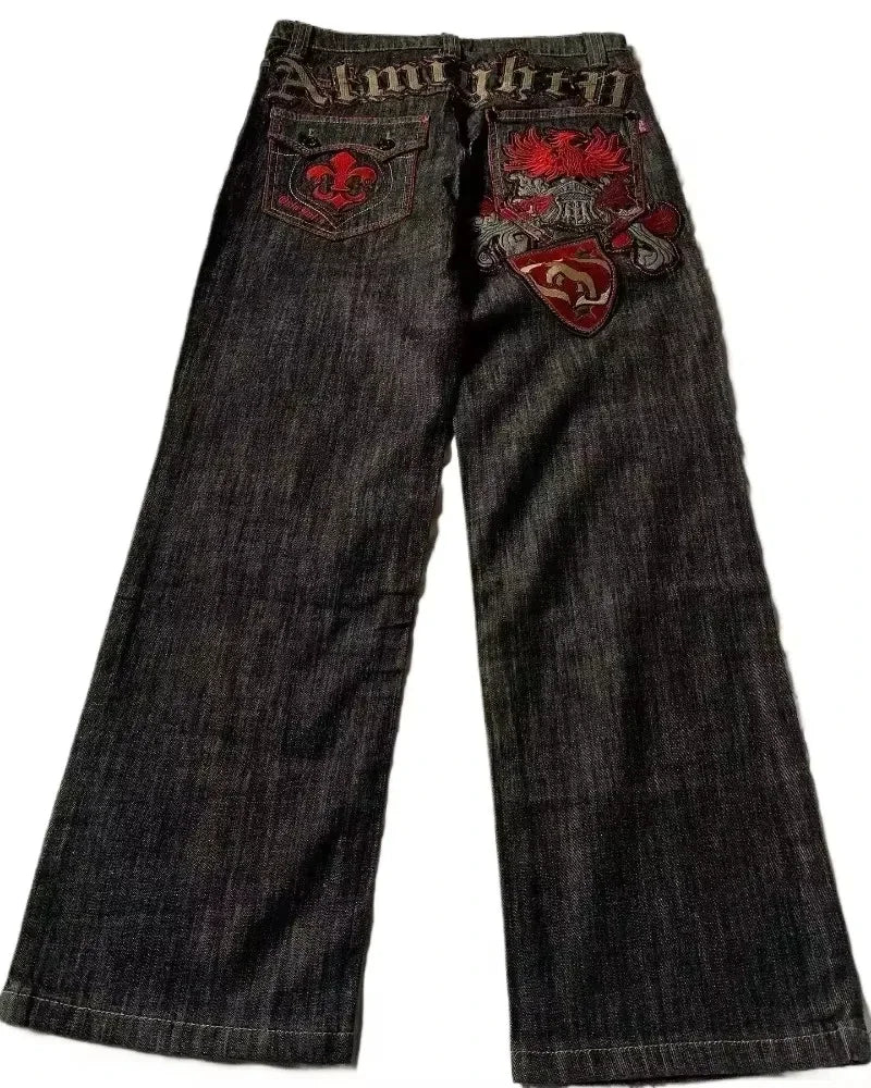 2026 American Trend Straight Jeans - Hip Hop Wide Leg Unisex