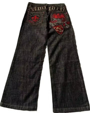 2026 American Trend Straight Jeans - Hip Hop Wide Leg Unisex