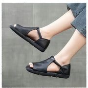 Women's Open Toe Retro Vintage Sandals – Shop at OWNLUXE
