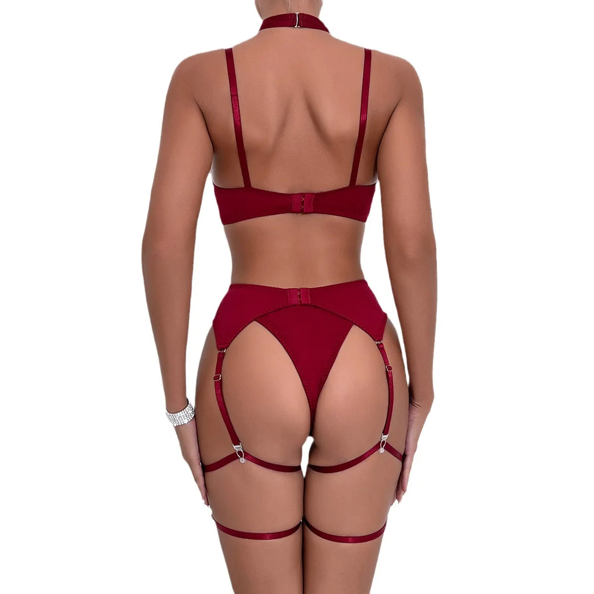 4-Piece Bow Lingerie Set | OWNLUXE