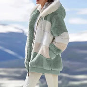 Long-Sleeve Hooded Zip-Up Pocket Coat | OWNLUXE