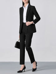 Slim Notched Blazer & Formal Trouser Set | OWNLUXE