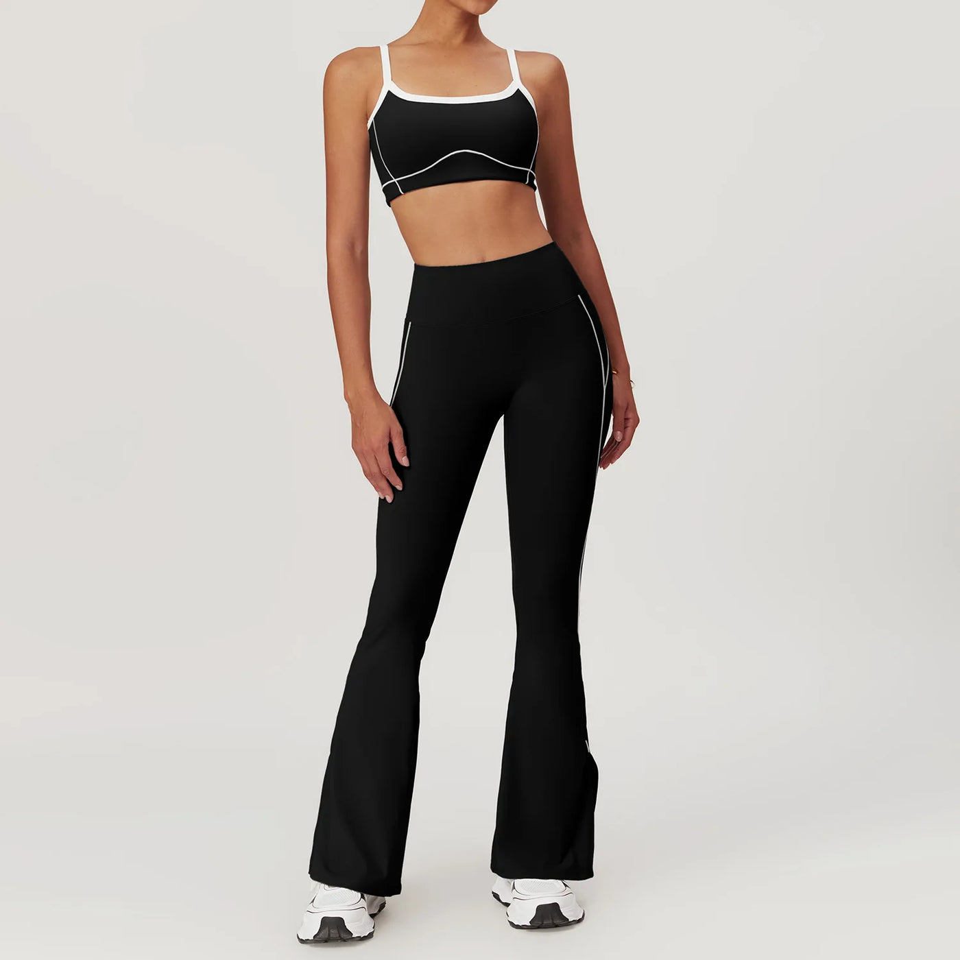 Seamless Strappy Yoga Sports Bra - Breathable Quick-Dry Workout Bra