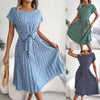 Floral Ruched A-Line Midi Dress | OWNLUXE
