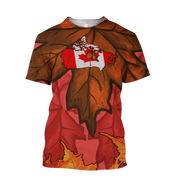 Canada Flag Graphic T-Shirt – 3D Print Oversized Tee | OWNLUXE