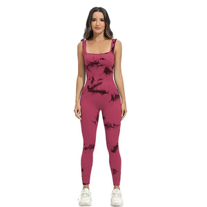 Women's High-Waist Printed Jumpsuit – Sporty, Stylish & Comfortable