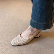 Women's Low Heel Breathable Leather Sandals – Shop at OWNLUXE