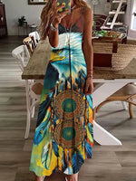 Load image into Gallery viewer, Bohemian Inspired Halter Dress – A Must-Have for Spring &amp; Summer
