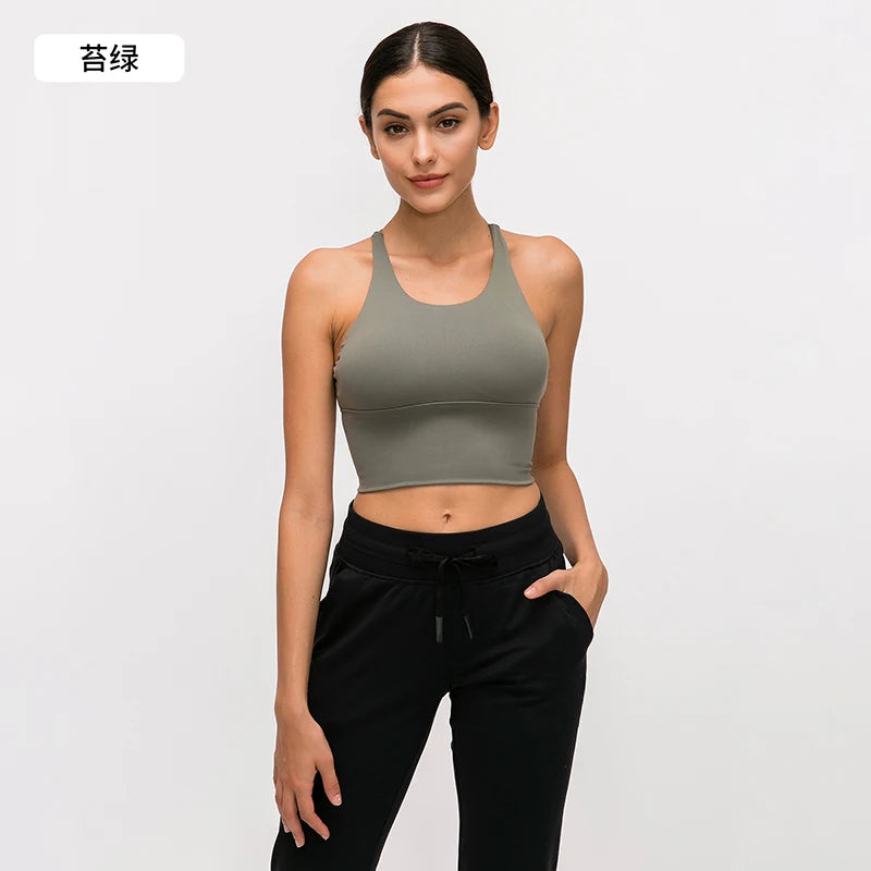 Supportive Nylon Push-Up Sports Bra | OWNLUXE