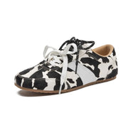 Women's Lace Leather Sneakers (Leopard Print) – Shop at OWNLUXE