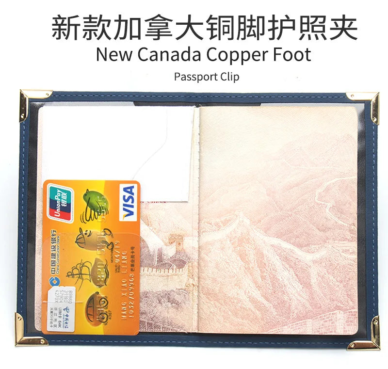 Canada Passport Holder & Travel Organizer – PU Leather Wallet