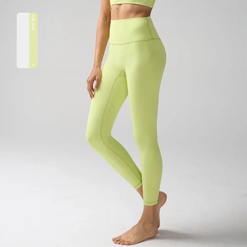 Women's High Waist Leggings (Fog Blue) | OWNLUXE