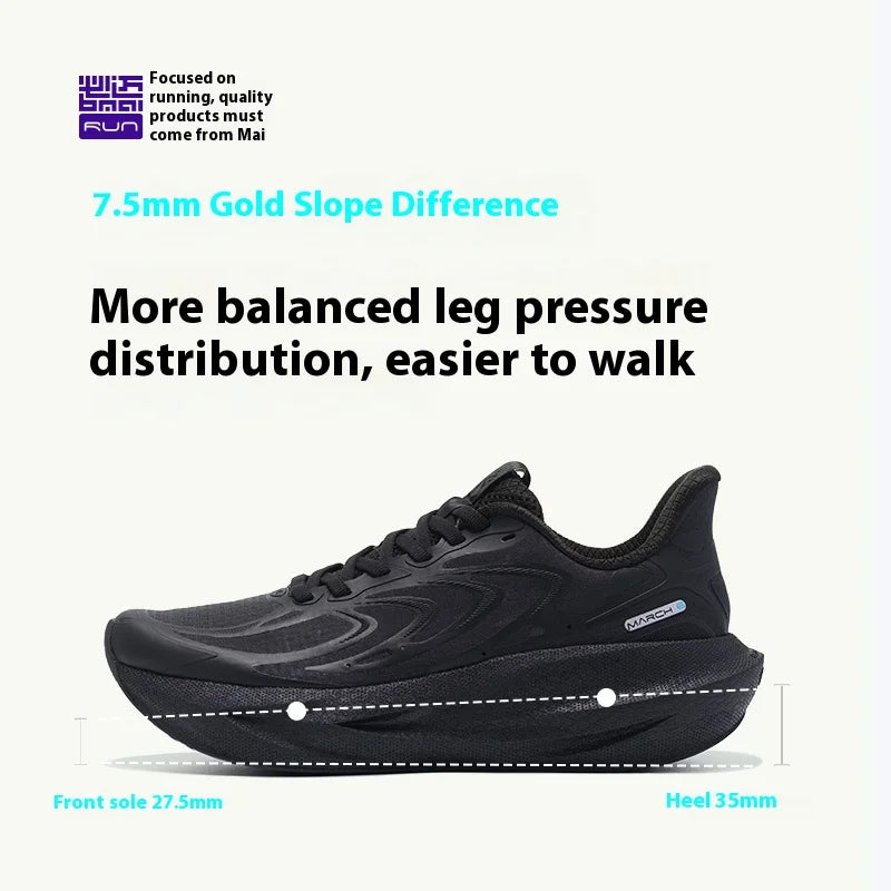 Unisex Breathable Cushioned Running Shoes (Black) | OWNLUXE