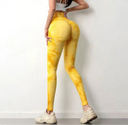 Hip Lifting Seamless Fitness Gym Leggings Tie-dye Yoga | OWNLUXE