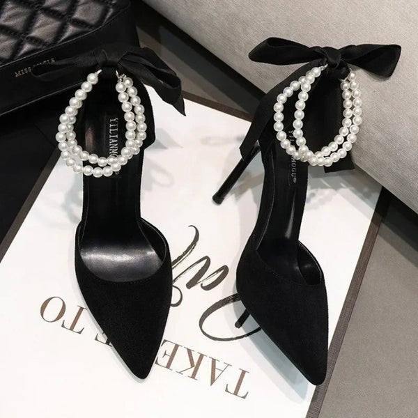 Women's Pointed Toe Pumps (Black 9Cm) | OWNLUXE