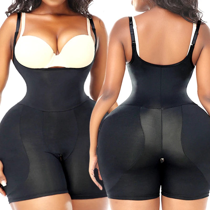 Padded Hip Enhancer Bodysuit Butt Lifter Shapewear