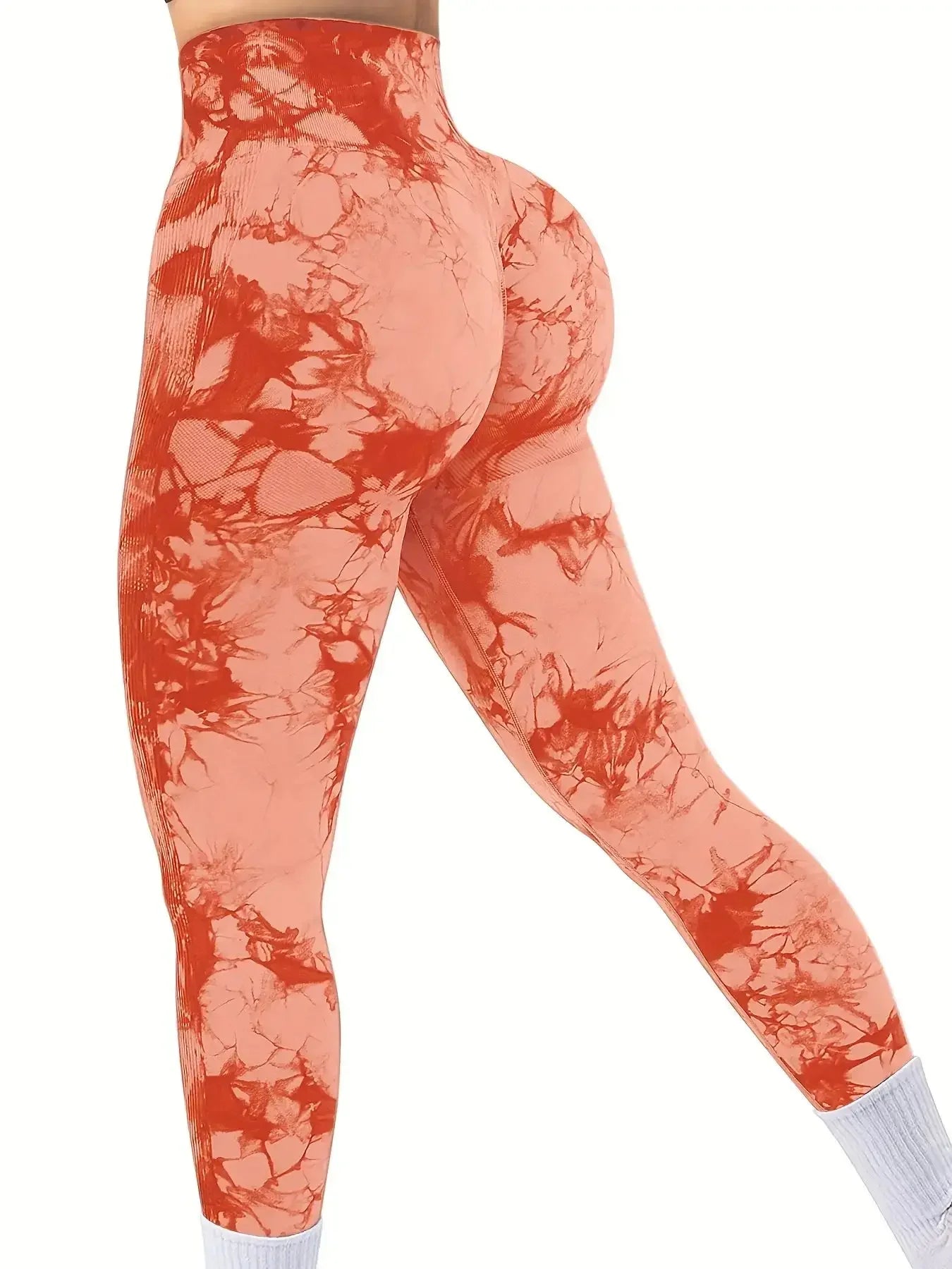 Tie-Dye Seamless High-Waist Yoga Leggings | OWNLUXE