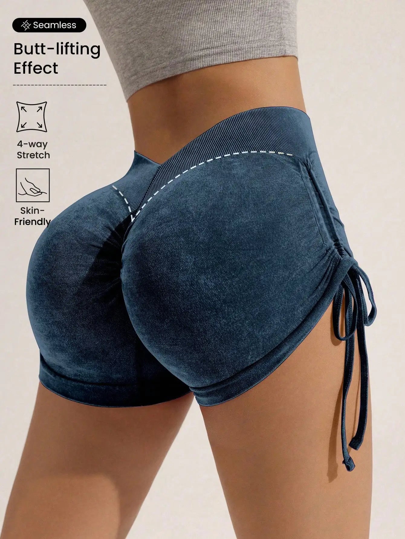 Drawstring Biker Running Sport Shorts | OWNLUXE