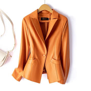 Women’s Casual Leather Jacket – All-Season Split Leather