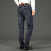 Wthinlee Business Men's Jeans Casual Straight Stretch Pants | OWNLUXE