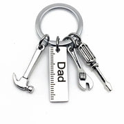 Stainless Steel Dad Keychain Gift with Tool Charms